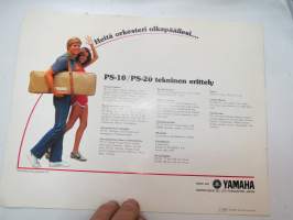 Yamaha PS-10 - PS-20 digitaaliset pikku-urut -myyntiesite / brochure