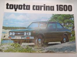 Toyota Carina 1600 1975 -myyntiesite / brochure