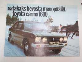 Toyota Carina 1600 1973 -myyntiesite / brochure