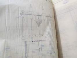 Tekniska Läroverket - oppilaspiirustuksia sähkötekniikan alalta, erä / electrical drawings / schetches from technical school