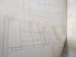 Tekniska Läroverket - oppilaspiirustuksia sähkötekniikan alalta, erä / electrical drawings / schetches from technical school