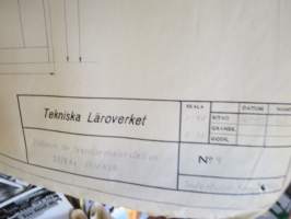 Tekniska Läroverket - oppilaspiirustuksia sähkötekniikan alalta, erä / electrical drawings / schetches from technical school