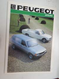 Peugeot 504, 504 GR, 504 GRD avolava 1986 -myyntiesite / brochure