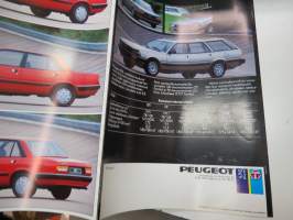 Peugeot 505 1986 -myyntiesite / brochure