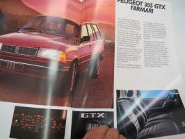 Peugeot 305 Break 1987 -myyntiesite / brochure