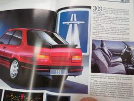 Peugeot 309 1988 -myyntiesite / brochure