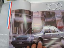 Peugeot 309 1987 -myyntiesite / brochure