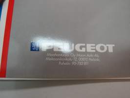 Peugeot 309 1987 -myyntiesite / brochure
