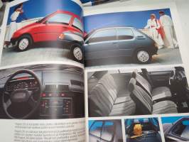 Peugeot 205 1987 -myyntiesite / brochure