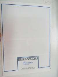 Peugeot 205 1987 -myyntiesite / brochure
