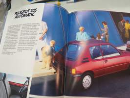 Peugeot 205 1987 -myyntiesite / brochure