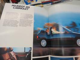 Peugeot 205 1987 -myyntiesite / brochure