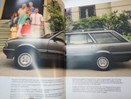 Peugeot 505 farmarimallit 1987 -myyntiesite / brochure