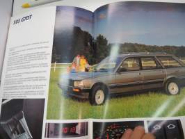 Peugeot 505 farmarimallit 1987 -myyntiesite / brochure