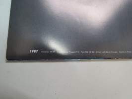 Peugeot 505 V6 1987 -myyntiesite / brochure