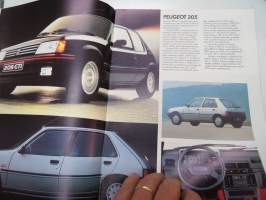 Peugeot Voittaja 1986 mallisto -myyntiesite / brochure