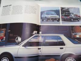 Peugeot Voittaja 1986 mallisto -myyntiesite / brochure