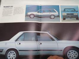 Peugeot Voittaja 1986 mallisto -myyntiesite / brochure