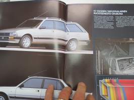 Peugeot 505 1986 -myyntiesite / brochure