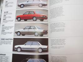 Peugeot 505 1986 -myyntiesite / brochure