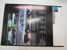 Peugeot 505 1986 -myyntiesite / brochure