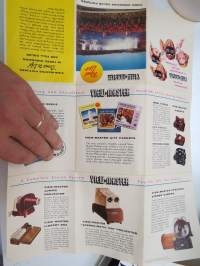 View-Master Reel list / mainosesite koneista ja kiekoista, englanninkielinen