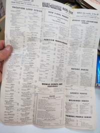 View-Master Reel list / mainosesite koneista ja kiekoista, englanninkielinen