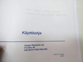Sampo Rosenlew LH 500 puintimonitori (leikkuupuimuri)  - Käyttöohjekirja -combine monitor manual in finnish