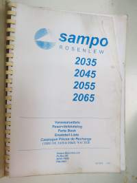 Sampo Rosenlew 2035, 2045, 2065, 2085 leikkuupuimuri Varaosaluettelo, Reservdelskatalog, Parts book, Ersatzteil-Liste, Catalogue Pièces de Rechange combine part book