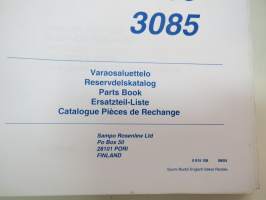 Sampo Rosenlew 3045, 3065, 3085 leikkuupuimuri Varaosaluettelo, Reservdelskatalog, Parts book, Ersatzteil-Liste, Catalogue Pièces de Rechange -combine parts book