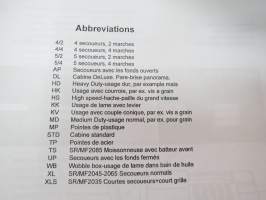 Sampo Rosenlew 3045, 3065, 3085 leikkuupuimuri Varaosaluettelo, Reservdelskatalog, Parts book, Ersatzteil-Liste, Catalogue Pièces de Rechange -combine parts book