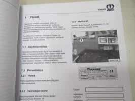 Krone Itsekulkeva niittomurskain Big M II valmistunumerosta 602 000 alkaen -käyttöohjekirja (nr 4193-4 FIN)