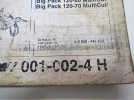 Krone Big Pack 80-80, 120-80, 120-70, 80-80 MultiCut, 120-80 MultiCut, 120-70 MultiCut from machine nr 4160620 - 445 800 Ersatzteile - Spare parts -Pièces detachees