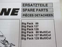Krone Big Pack 88, 127, 128, 88 MultiCut, 127 MultiCut, 128 MultiCut from machine nr 545 000 Ersatzteile - Spare parts -Pièces detachees -varaosaluettelo