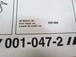 Krone Big Pack 88, 127, 128, 88 MultiCut, 127 MultiCut, 128 MultiCut from machine nr 545 000 Ersatzteile - Spare parts -Pièces detachees -varaosaluettelo