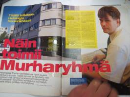 Alibi 2001 nr 7, Mafiapomo Lauri Johansson vannoo kostoa, Kauko "Vilperi" K. Kotkasta poltettiin elävältä, Steen Christensen, Vaarallinen nainen Jaana Punkkinen