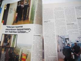 Alibi 2001 nr 7, Mafiapomo Lauri Johansson vannoo kostoa, Kauko "Vilperi" K. Kotkasta poltettiin elävältä, Steen Christensen, Vaarallinen nainen Jaana Punkkinen