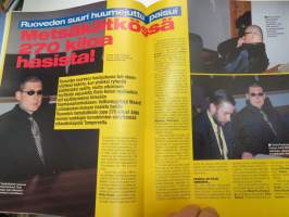 Alibi 2001 nr 7, Mafiapomo Lauri Johansson vannoo kostoa, Kauko "Vilperi" K. Kotkasta poltettiin elävältä, Steen Christensen, Vaarallinen nainen Jaana Punkkinen