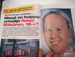 Alibi 1999 nr 12, Turun huumehelvetti, Kiteen seksiralli, Aleksi tappoi Veeran, Raisa Räsänen - katoaminen Tamperella, Miljoonakeikka - 3 täysperävaunua varastettiin