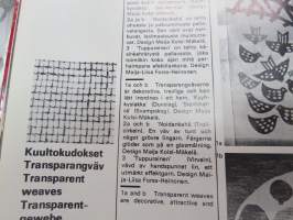 Suomalaisia tekstiilejä - Finska Textiler - Finnish textiles - Finnische Textilien - suomalaisten design-tekstiilien ja -kankaiden esittely suunnittelijatietoineen