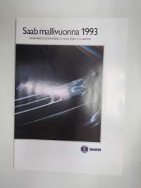 Saab mallivuonna 1993 9000CD, 9000CS, 9000CC, 900 -myyntiesite / brochure