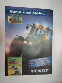 Fendt Vario und mehr... 2001 traktori -myyntiesite, saksankielinen / brochure