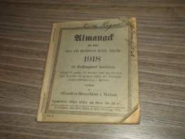 Almanack 1918 Almanakka 1918