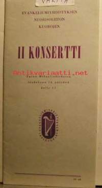 Evankeliumiyhdistyksen   II    konsertti