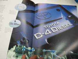 Toyota Avensis 2001 -myyntiesite / brochure