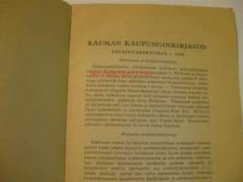 Rauman kaupunginkirjasto toimintakertomus v. 1934