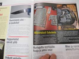 Alibi 2016 nr 11, Jari Salminen murhattiin Bulgariassa - äiti Mari Selenius kertoo, Arvoluljetusauton ryöstö Suomusjärvi, Jokainen kerjuukuppi on osa rikollisliigaa