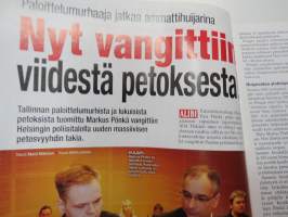 Alibi 2015 nr 5, Paloittelumurhaaja Pönkä vangittiin petoksista, Hakunilan perhesurmaaja tapettiin Riihimäen vankilassa Atte Meriläinen &amp; Niki Ahvenniemi kertovat