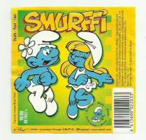 Smurffi  -  juomaetiketti