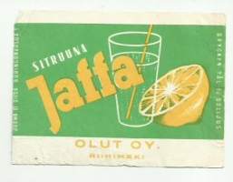 Sitruuna Jaffa -  juomaetiketti